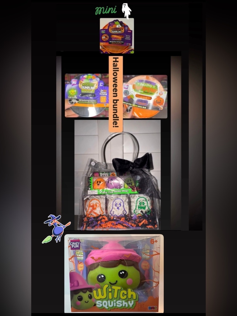 NeeDoh/Dumpling/Crazy Fun HALLOWEEN 👻 👻👻🧙🥟🥟🥟SQUISHY set✨✨Authentic✨